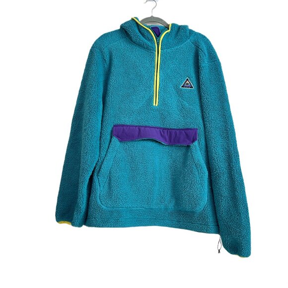 Aero One Unity Quarter Zip Sherpa Jacket Sz L - Picture 1 of 6